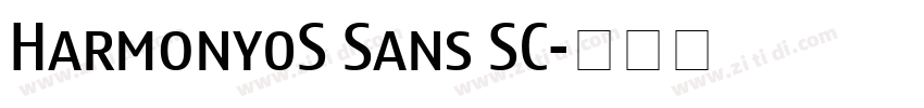 Harmony0S Sans SC字体转换